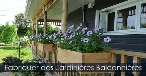 Fabriquer des jardinières et balconnières en bois - Comment contruire des jardinières ou bacs pour les fleurs - Jardinières suspendues pour garde-corps de balcon