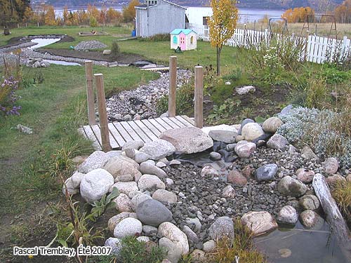Construire un ruisseau Plan - Enrochement d'un ruisseau et terrassement