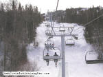 Vue sur les pistes, centre de ski Mont-douard, Anse-Saint-Jean