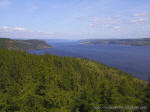 Vue de La Baie et embouchure au Saguenay, sentier eucher, La Baie