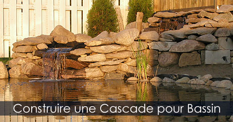 Cascade d'eau - Comment construire une cascade d'eau en pierre pour bassin de jardin