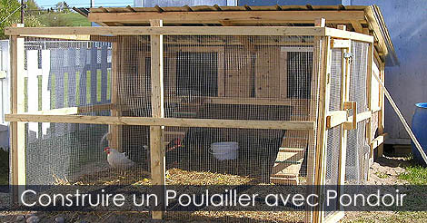 Construire un Poulailler en Bois avec Volière - Plans de poulaillers - Acheter ou construire un poulailler