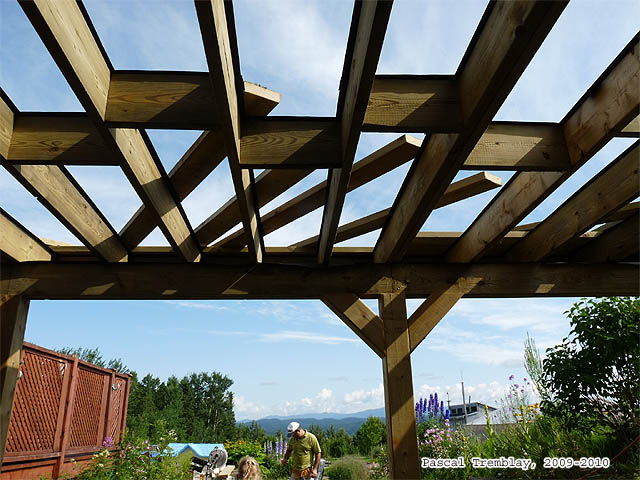 Installation des Solives - Galerie Patio Terrasse en bois