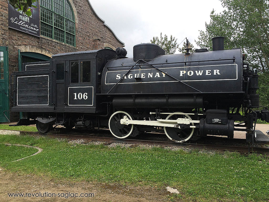 Locomotive Roberval Saguenay - Pulperie de Chicoutimi - Ville de Saguenay Arrondissement Chicoutimi