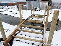 Arched Pond Bridge Frame - Arched Pond Bridge Framing