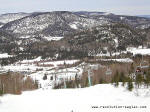 Vue sur les pistes, centre de ski Mont-douard, Anse-Saint-Jean