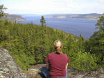 Vue sur le fjord du saguenay, sentier eucher, La Baie